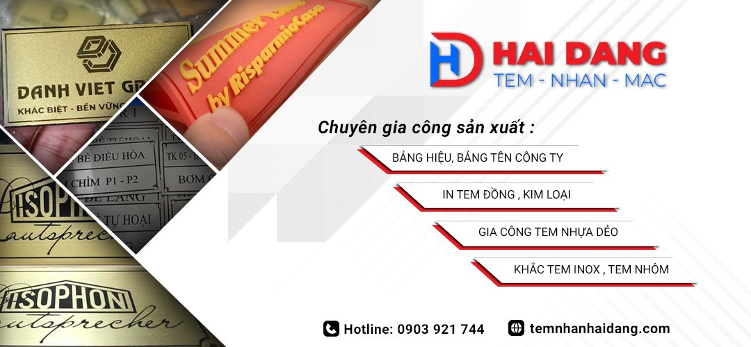 banner tem nhãn hải dang