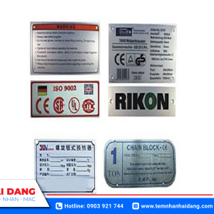 Sản Xuất, Gia Công Tem Nhôm Đập Chìm Giá Rẻ Giảm 20% Đặt Online